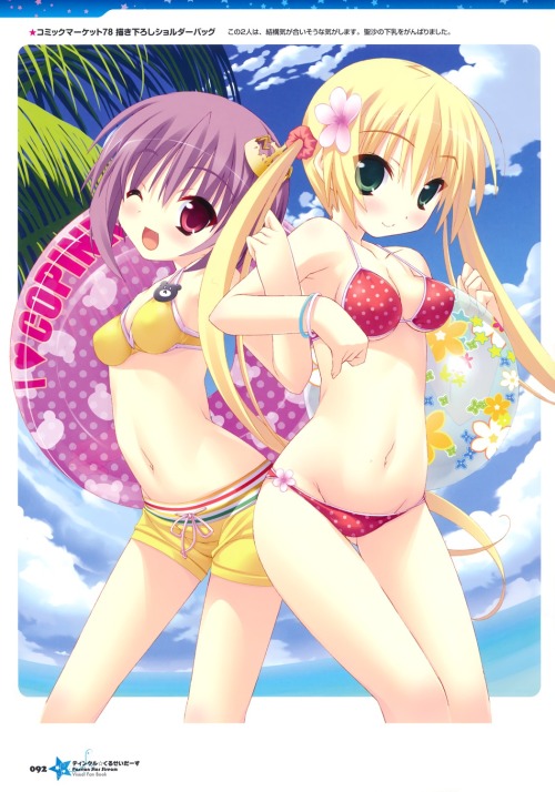 bikini bikini top cleavage kannagi rei lillian macaron misa brigitta cristelis swimsuits twinkle cru