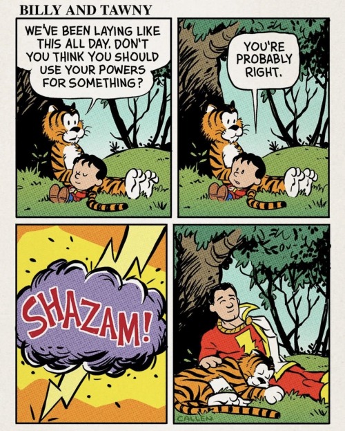 Calvin And Hobbes/Shazam Mash-Up