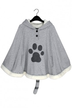 welazily:  Adorable Women’s CapesCat Footprint