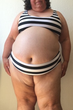 thuridbbw:  Striped bikini from F21+, Size