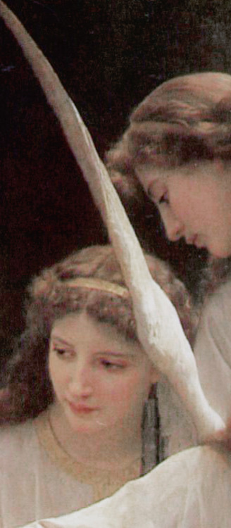 achillos:  William-Adolphe Bouguereau  “Song Of The Angels” (details)1881 oil on canvas, h213.4 x w152.4 cm  