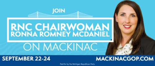 Join Ronna Romney McDaniel on Mackinac Island. Visit www.mackinacgop.com.