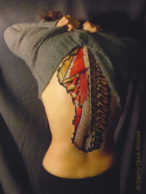 Another image of Cheryl’s back …to see some more stuff check out the FB page www