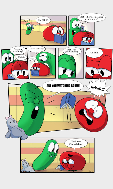 This is stupid. I was bored. I’m on a nostalgic Veggie Tales kick.