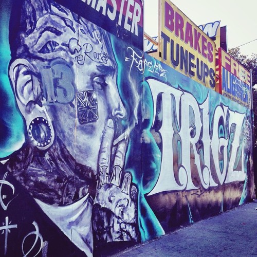 impermanent-art: @mr_trigz memorial wall at Vernon and Kansas in South Central LA. @never1959 x @jes