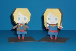 Fymarvelcrafts:  Captain Marvel Paperdoll In Honor Of The Very First Carol Corps