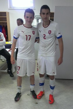 sexy-lads:  Young Czech soccer players Jakub Jankto (left) and Marek Kodr (right)