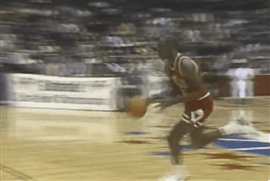 raid bekræft venligst Huddle National Basketball Association GIFS — Michael Jordan's legendary foul line  dunk from the...