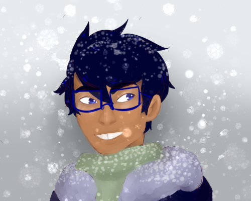 hal-strider: for @aeritus  i’m your back up secret santa i hope you enjoy some john in the snow! for the @homestuck-secret-santa event  aaaaaaahhhh OMG I love it <3<3Thanks alot for making this for melook at him, so precious <3