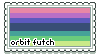 a stamp with the orbit futch flag and text that reads 'orbit futch'