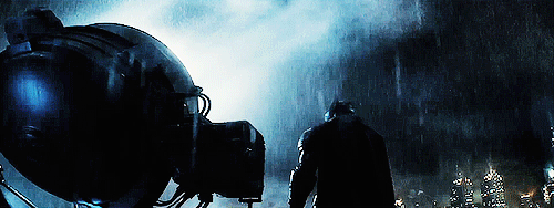 justiceleaque:  Black and blue. God versus man. Day versus night. 