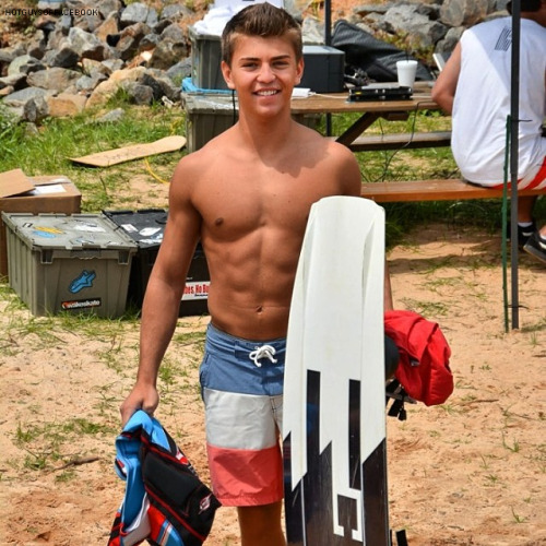 Hot young waterskier&hellip;