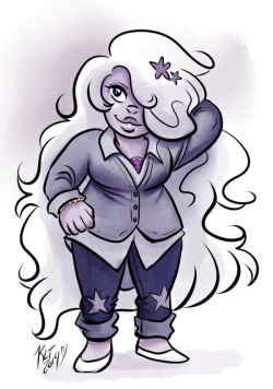 Moonjellybeans:  I Just Had Some Fun Dressing Up Amethyst. I Love Drawing Her Hair