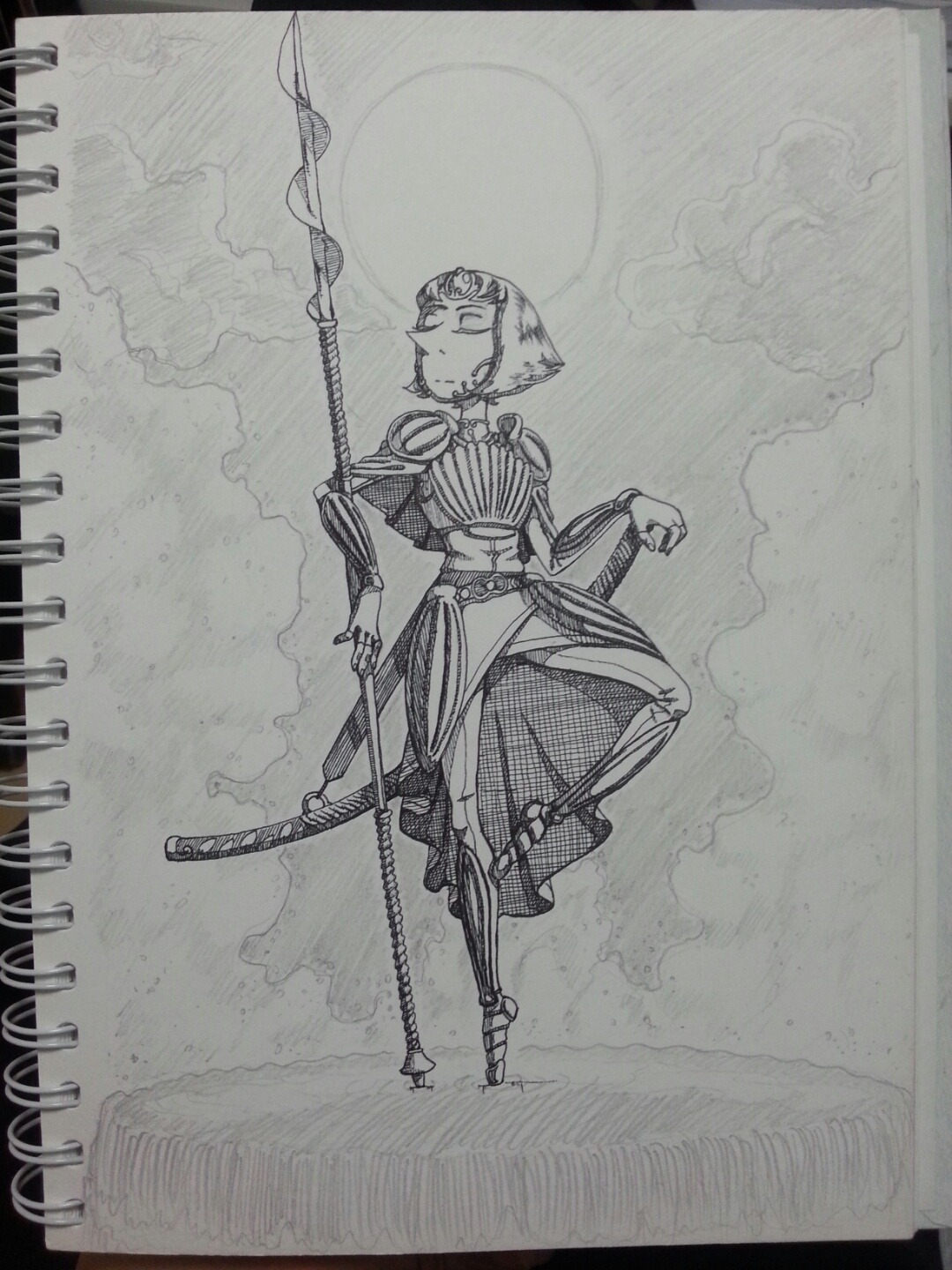 revolver-d:  “Sir Knight Pearl” I wasn’t planning to do any background but