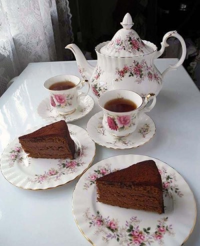 Yes, please. Tea and cake.