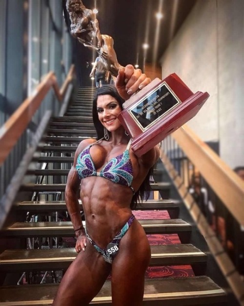 femalemuscletalk:  The smile of a winner!  Aspen Rae  Talklive  800-222-3539 (FLEX)  #femalemuscle  #femalebodybuilding  #bodybuilding  #fitness  #femalewrestlers  #bikini  femalemuscle.com