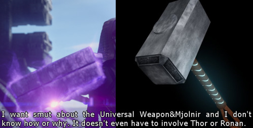 theaccuserconfessions:I want smut about the Universal Weapon&Mjolnir and I don’t know how or why