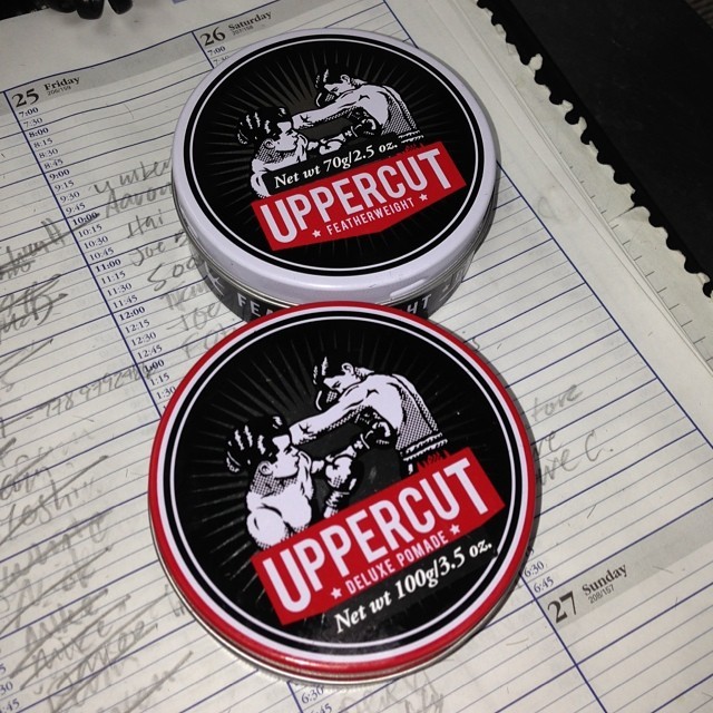 Finally carrying Uppercut Deluxe. Here’s 2 Incredible products from Uppercut Deluxe. Extremely versatile with any cut and style. #featherweight #deluxepomade #waterbasedpomade