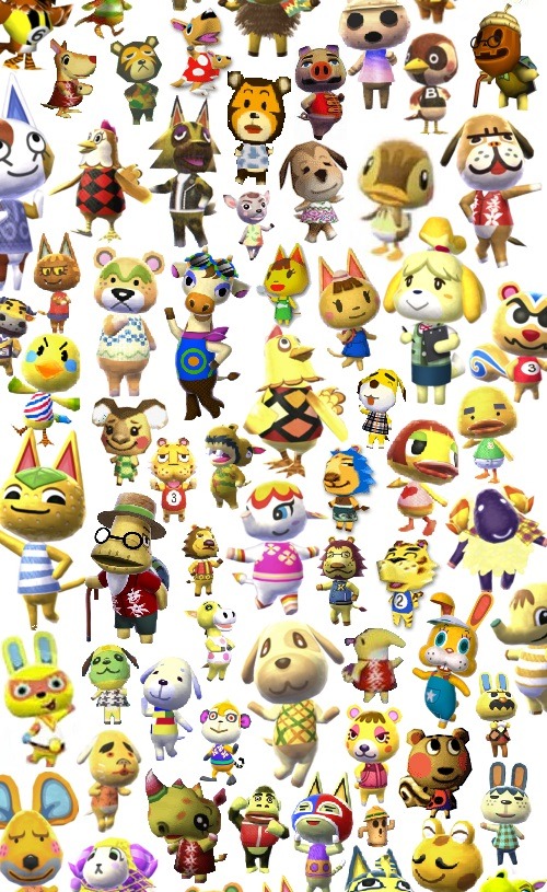 mayor-essy:   Yay I re-made the rainbow of villagers and this time ALL OF THEM are