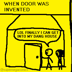 supermegacomics:  NEW COMIC - DOOR DOOR DOOR