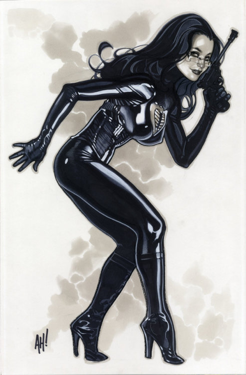 pinupgirlsart:by Adam Hughes