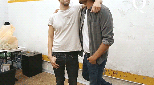 semisweetshadow:Behind the scenes con Diego Luna y Luis Gerardo Méndez (x)