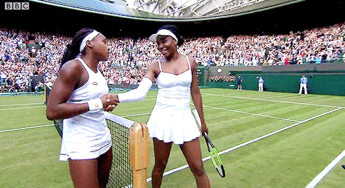 saffitz:   15 year old Coco Gauff defeats Venus Williams to advance to the second round at Wimbledon Gauff on the exchange at the net on BBC: “She said congratulations. I told her thank you for everything that you did. I wouldn’t be here without you.
