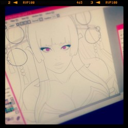 jassycoco:  WIP of Nyotengu from DOA5 Ultimate/Last Round   More to come!