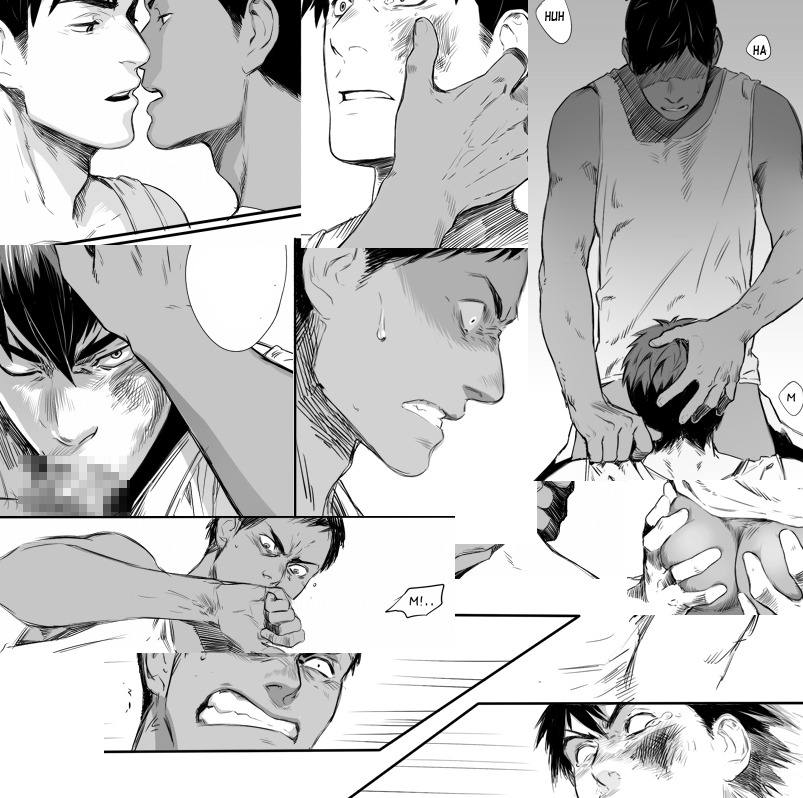 sdkay:  This is my Kuroko no Basuke doujinshi “Private Training” All comic page