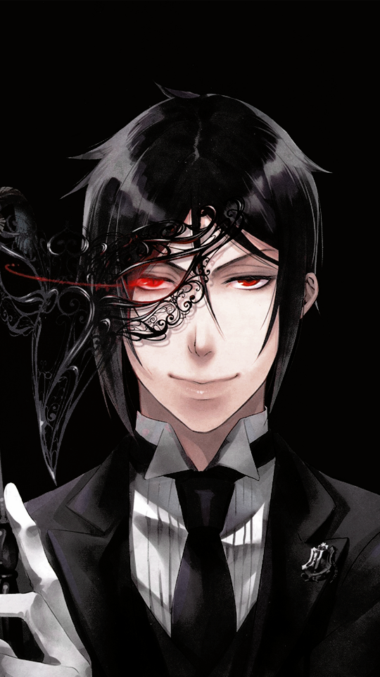 Into the Abyss at a Dignified Pace - Sebastian Michaelis Phone Wallpapers  [540x960px]...