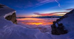 Staceythinx:  A Dramatic View Over Grenoble, France By Photographer Joris Kiredjian