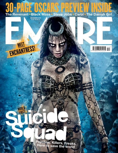 midtowncomics:    We’re starting to get a better look at the characters in the Suicide Squad movie. What do you think of Joker, Enchantress, Harley Quinn, and Deadshot’s designs? Love ‘em? Loathe ‘em? Feeling down the middle?    Sqwad