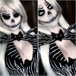 hot-cosplay-babes:  Genderbend Jack Skellington. Costume and Makeup by me! http://tiny.cc/fa3cny