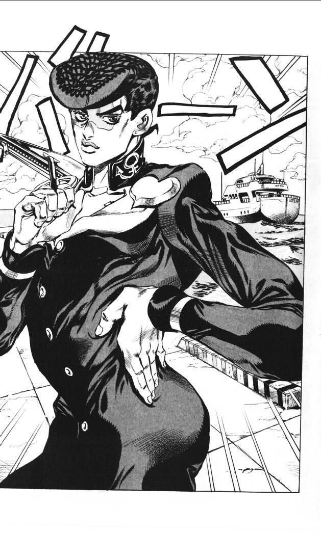 Josuke's final pose, JoJo's Bizarre Adventure