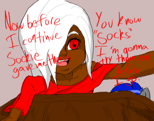 melodyloveschicken:  Melody: I guess I restarted. Ask me anything and i will attempt to answer. I got Smitty here temporarily. Sockie ((Even though shee don’t probably remember giving them to me xD) http://sockiepie.tumblr.com/ Smitty http://smittygir4.tu