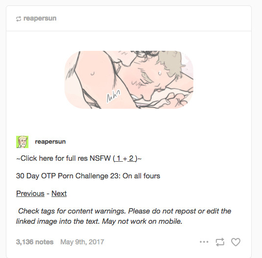 Tumblr is garbage and here is why NSFW links are broken