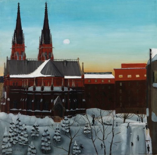 St. John&rsquo;s Church, Helsinki   -   Sulho-Sipilä , 1931Finnish, 1895-1949Glossary oil on canvas,