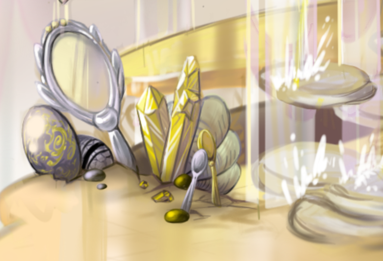 biggerexpense: I gave a shot for designing a room for Yellow Pearl! Also there’s