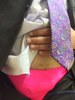 kayandanal:  Pink panties at work today!