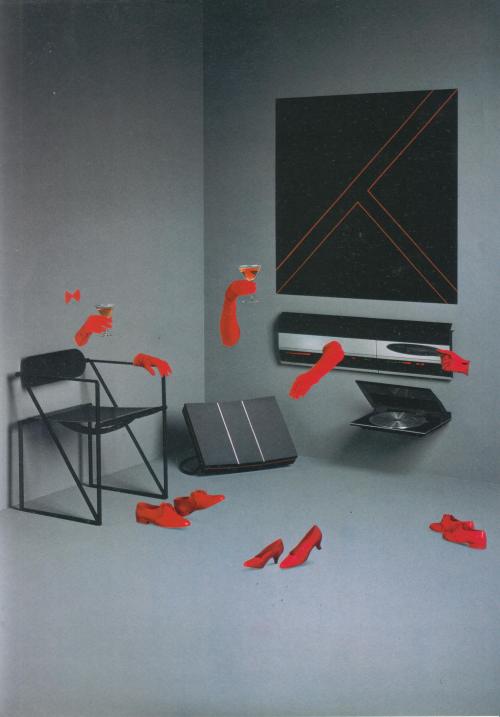 David Lewis, Red Line Loudspeakers, 1985/92. Bang & Olufsen, Denmark. German sales folder. Sourc