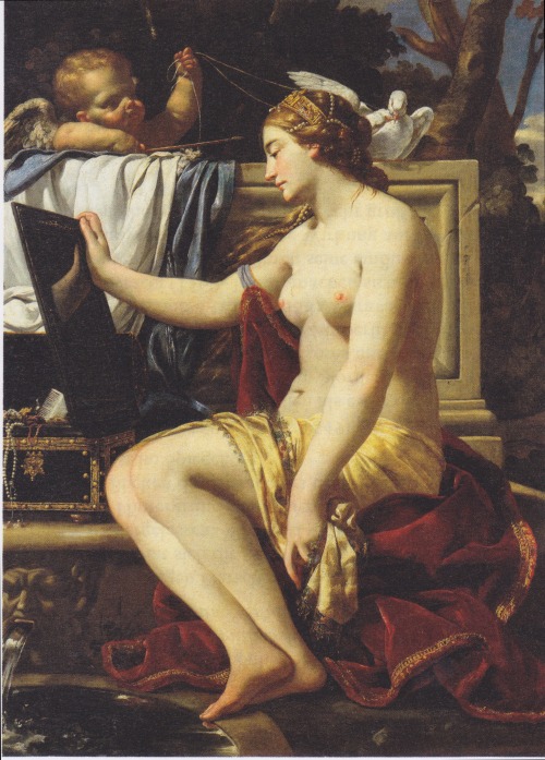 fontan-elle:Simon Vouet, 1590-1649Toilette of Venus, ca.1625/27, oil on canvas, 135x98 cmThe Ge