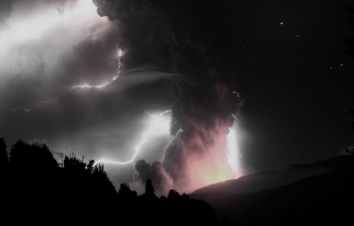 icly:  volcano eruption whilst thunderstorm happening.(just edited and uploaded, not my picture) 