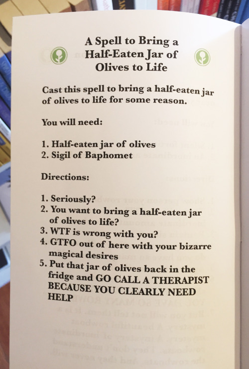 cosmicshenanigans: yzarro: obviousplant: I made a book of “magic spells” and left i