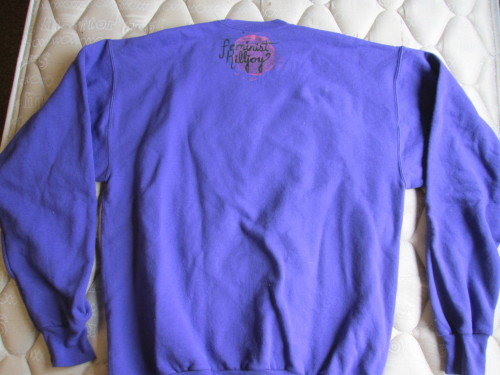 my first ever commission!! the lighting in this photo isn&rsquo;t supergreat, but the sweatshirt