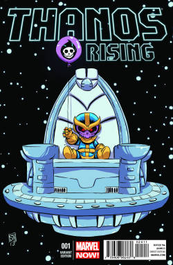 marvelentertainment:  Check out this first look at Skottie Young’s variant cover to Thanos Rising #1 from the creative team of Jason Aaron and Simone Bianchi! 