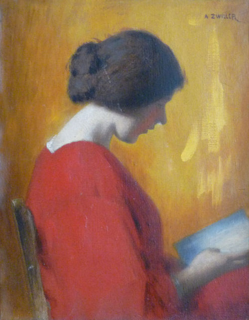 thomerama:  biblioklept:  Young Woman Reading — Marie-Augustin Zwiller