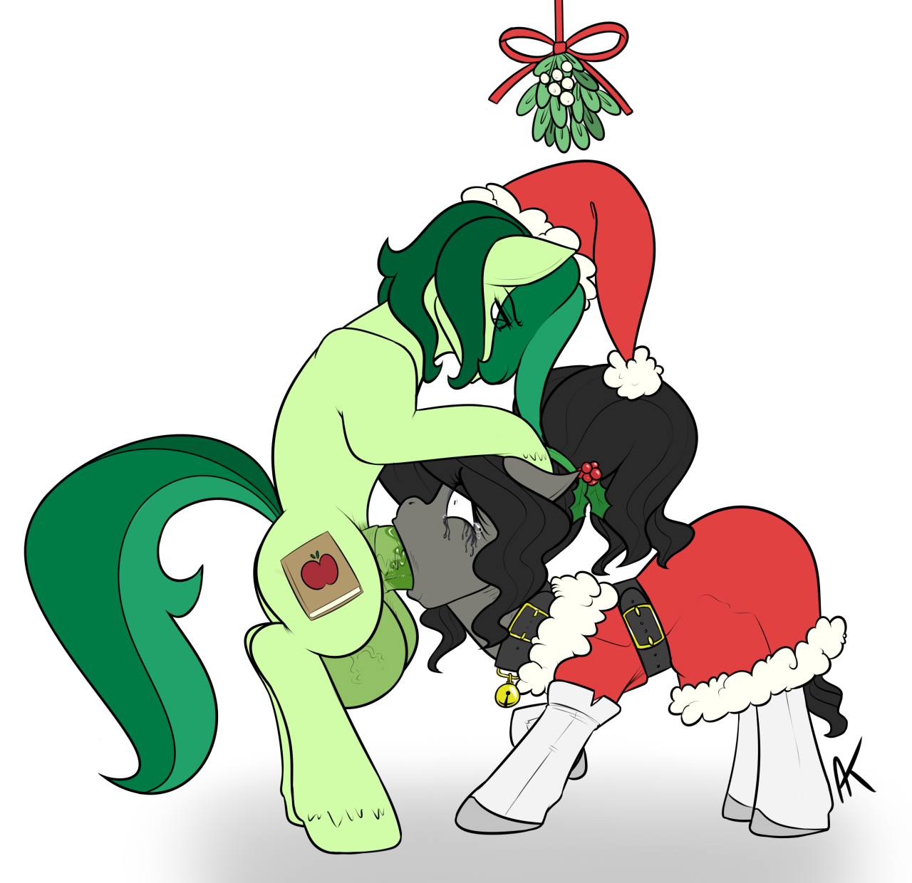 appels-dark-corner:  For @mcsweezy‘s mistletoe thing with Nikita. Appel knows what