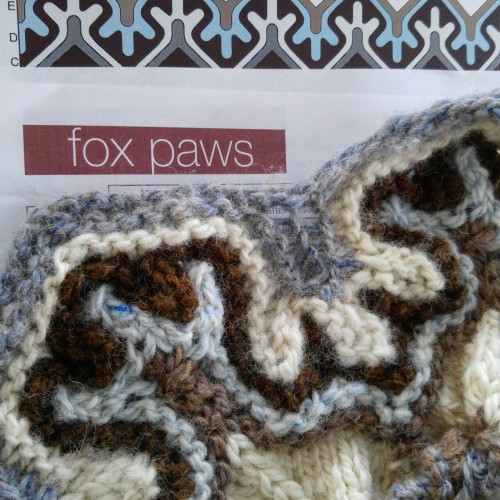 Fox Paws in progress http://www.ravelry.com/patterns/library/fox-pawsFox