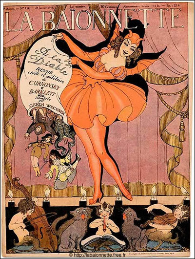 mattadoresit:  Gerda Wegener - La Baionette 