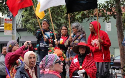 raginggrannies:Raging Grannies at the Stop Dakota Access Pipeline demonstration in San Francisco Aug